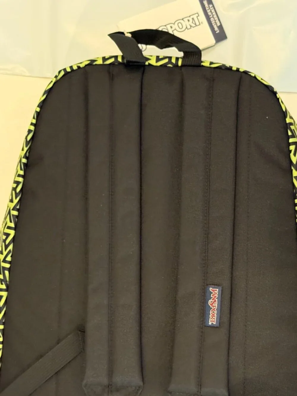 Jansport front storage